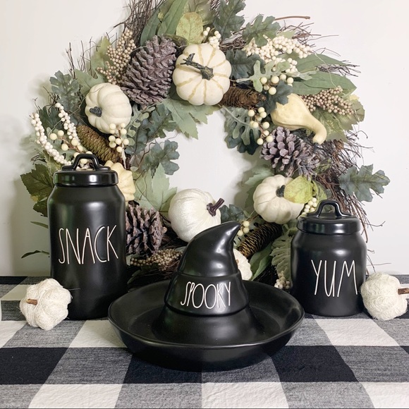 Rae Dunn Other - NWT🖤Rae Dunn Black “YUM” Canister with Lid